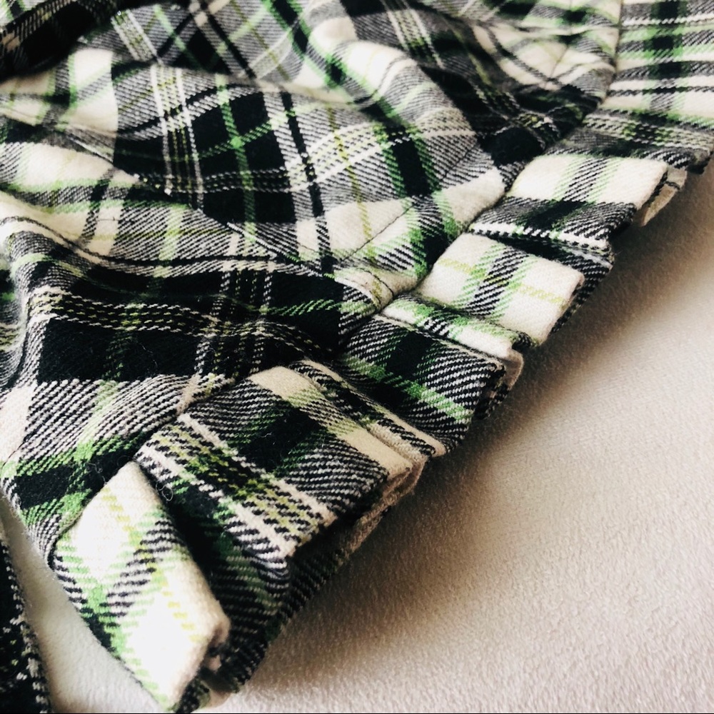 Pretty Plaid Pea Coat fall jacket with ruffles - Picture 7 of 7